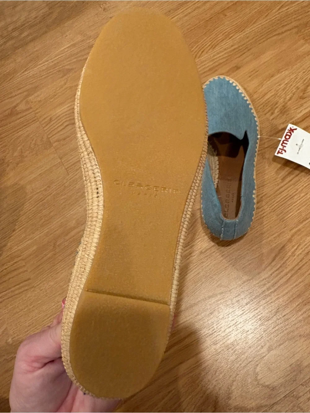 Robert Clergerie Light Blue Canvas Espadrille Loafers